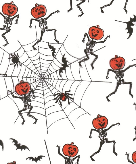 ENVOLTURA DE CELLO CON ESQUELETOS DE CALABAZA 40 x 100