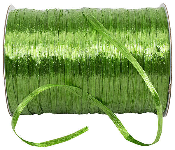 Rafia de rayón perlado - Verde manzana - 100 yardas
