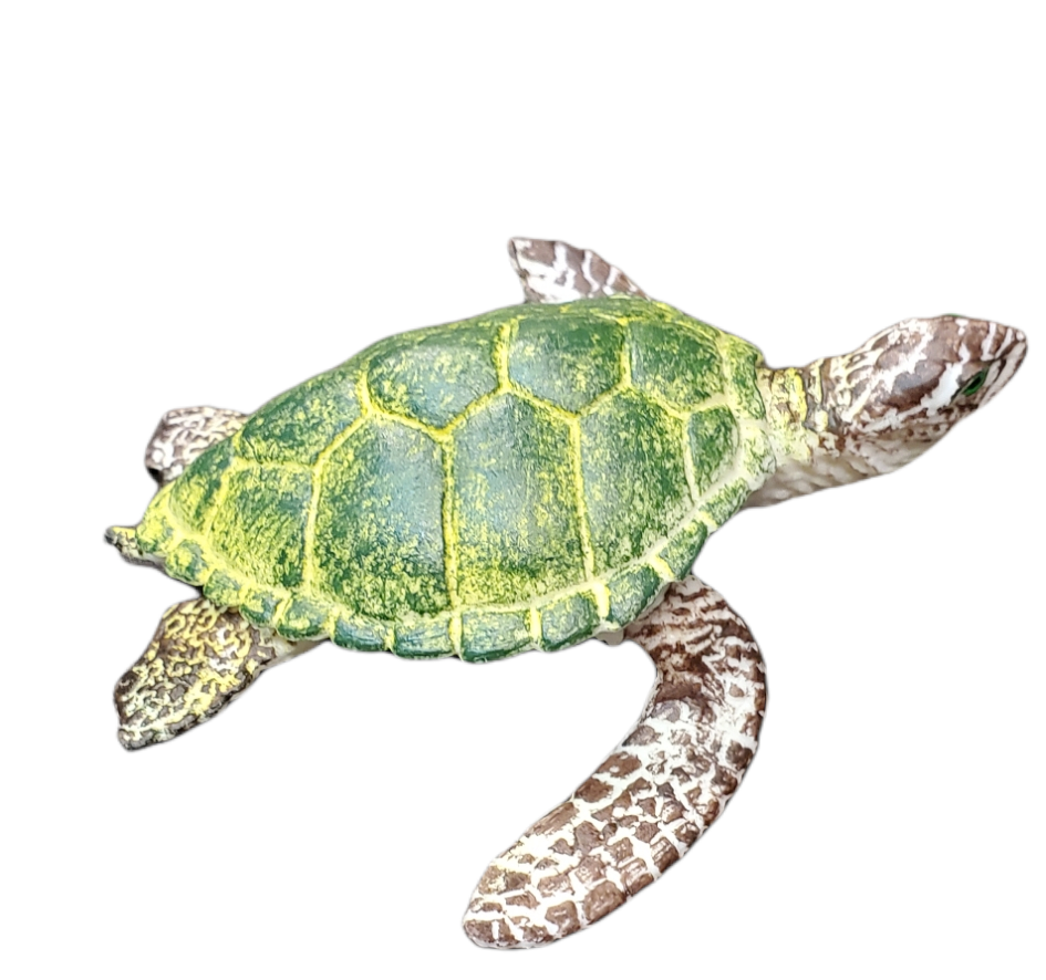 TORTUGA - Figura de juguete de plástico ABS - 9,5 x 9,5 x 3 cm - NUEVO 920