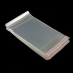 PK/1000 - 3,2 x 3,2 (4,2 con borde) - TRANSPARENTE - BOLSAS PLANAS CON BORDE Y CINTA - 1 mil B