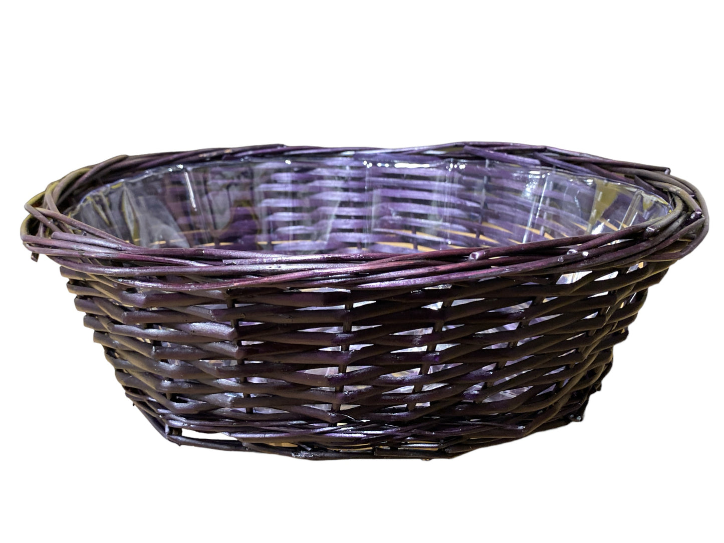 BANDEJA OVALADA WILLOW - VINO - 14 x 5 pulgadas de profundidad - con revestimiento duro - se adapta a una bolsa de 25x30 o 26x40
