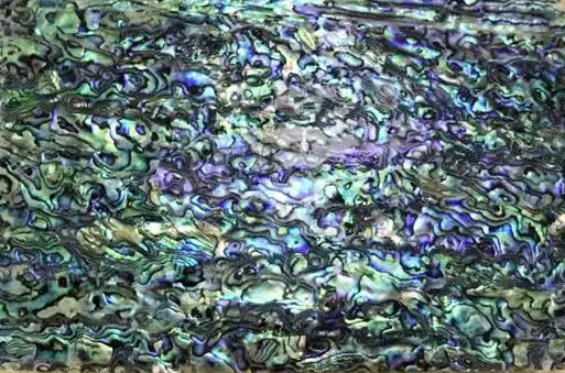 Natural PAUA ABALONE - LAMINATE SHEET Sticky Back - 9.5 x 5.5 inch