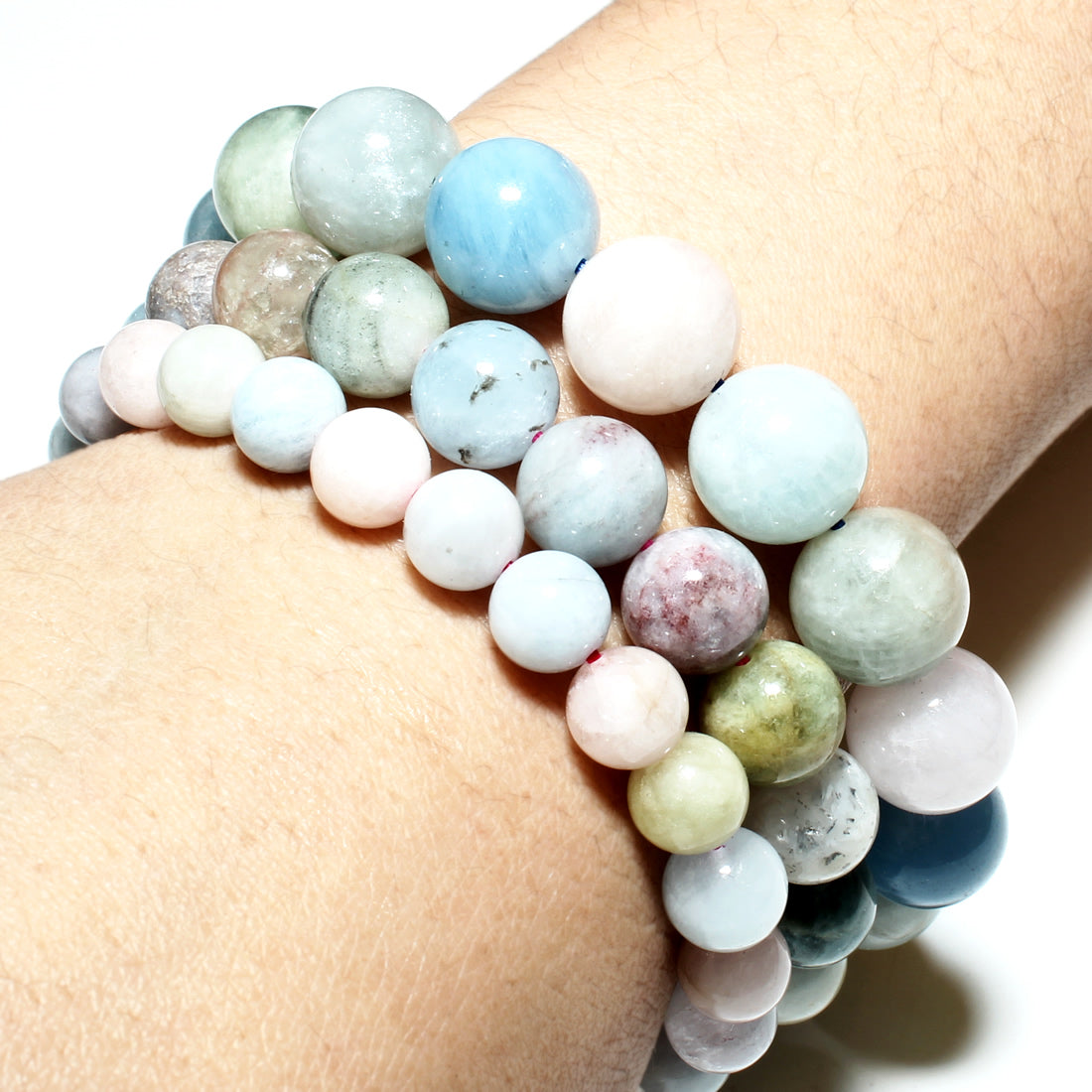 Pulsera de morganita - 10 mm - NEW521