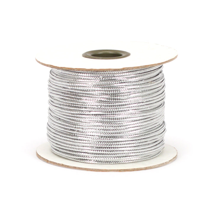 CORDÓN DE OROPEL PLATEADO 100 yardas x
