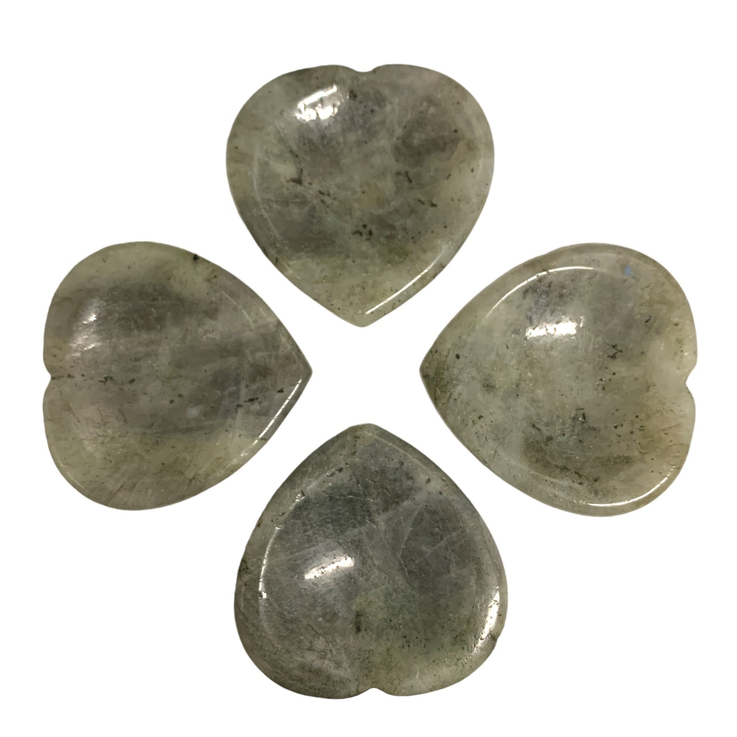 Piedras de preocupación de labradorita en forma de corazón - 40 mm - China - NEW722