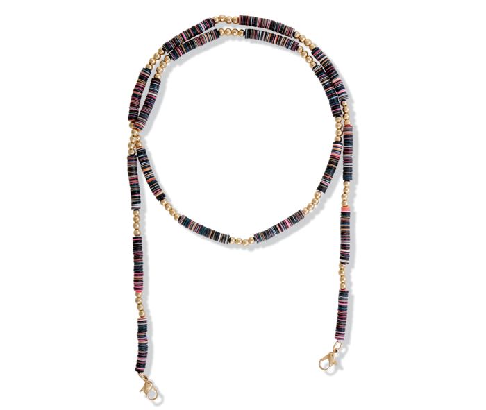 Collar de cadena con máscara Pinnacle - azul y amarillo - NUEVO 424