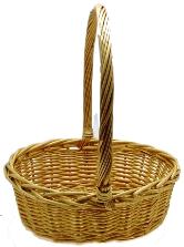 CESTA OVALADA DE SAUCE 14 x 11 x 5 pulgadas
(Se adapta a bolsas de celofán de 20 x 30)