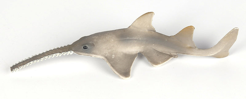 Figura de juguete de tiburón Saw Bill de plástico ABS - 14 x 6 x 3,5 cm - NUEVO 920