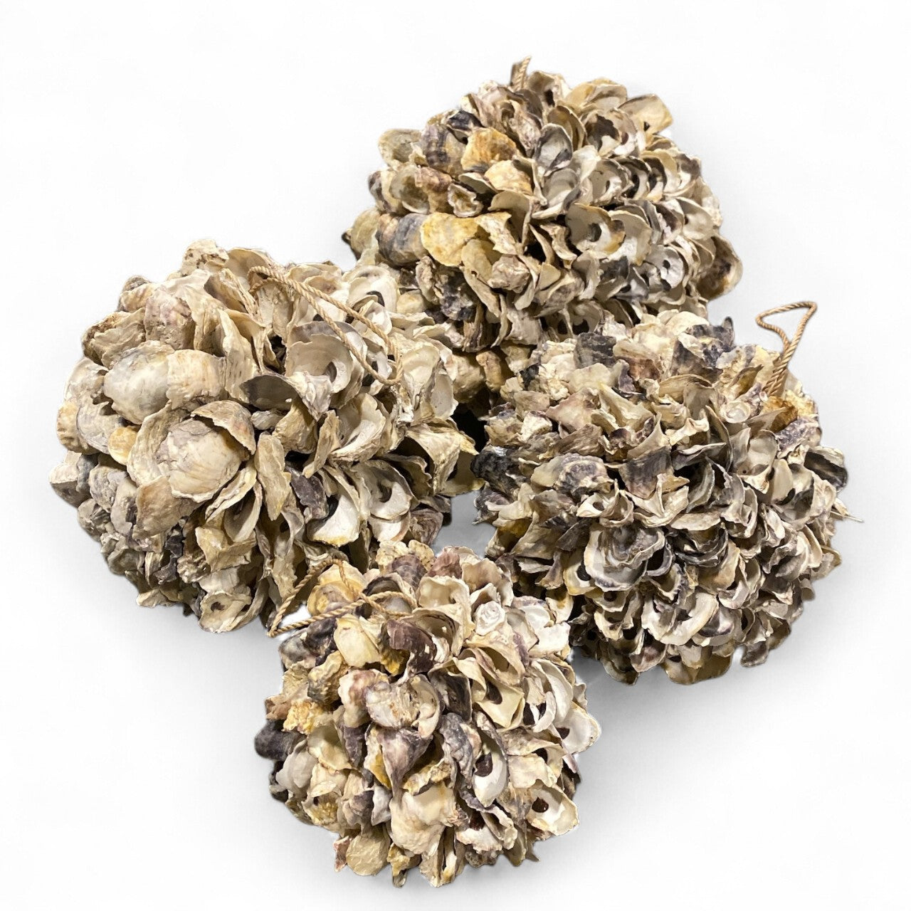 OYSTER SHELL DECO BALL - 14 inch