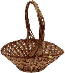 CESTA DE FRUTA OVALADA CON NERVIO MEDIO EXTRA GRANDE - 16 pulgadas - Se adapta a una bolsa de canasta de 25 x 30 o 26 x 40 pulgadas.