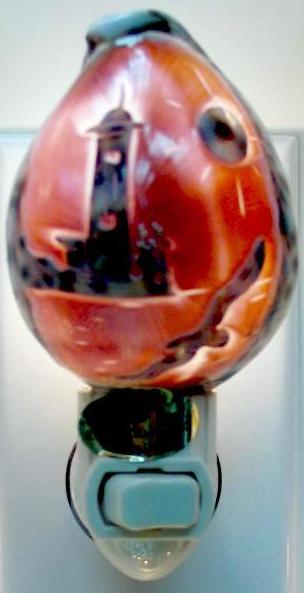 LIGHTHOUSE DESIGN CARVED COWRIE NIGHTLIGHT