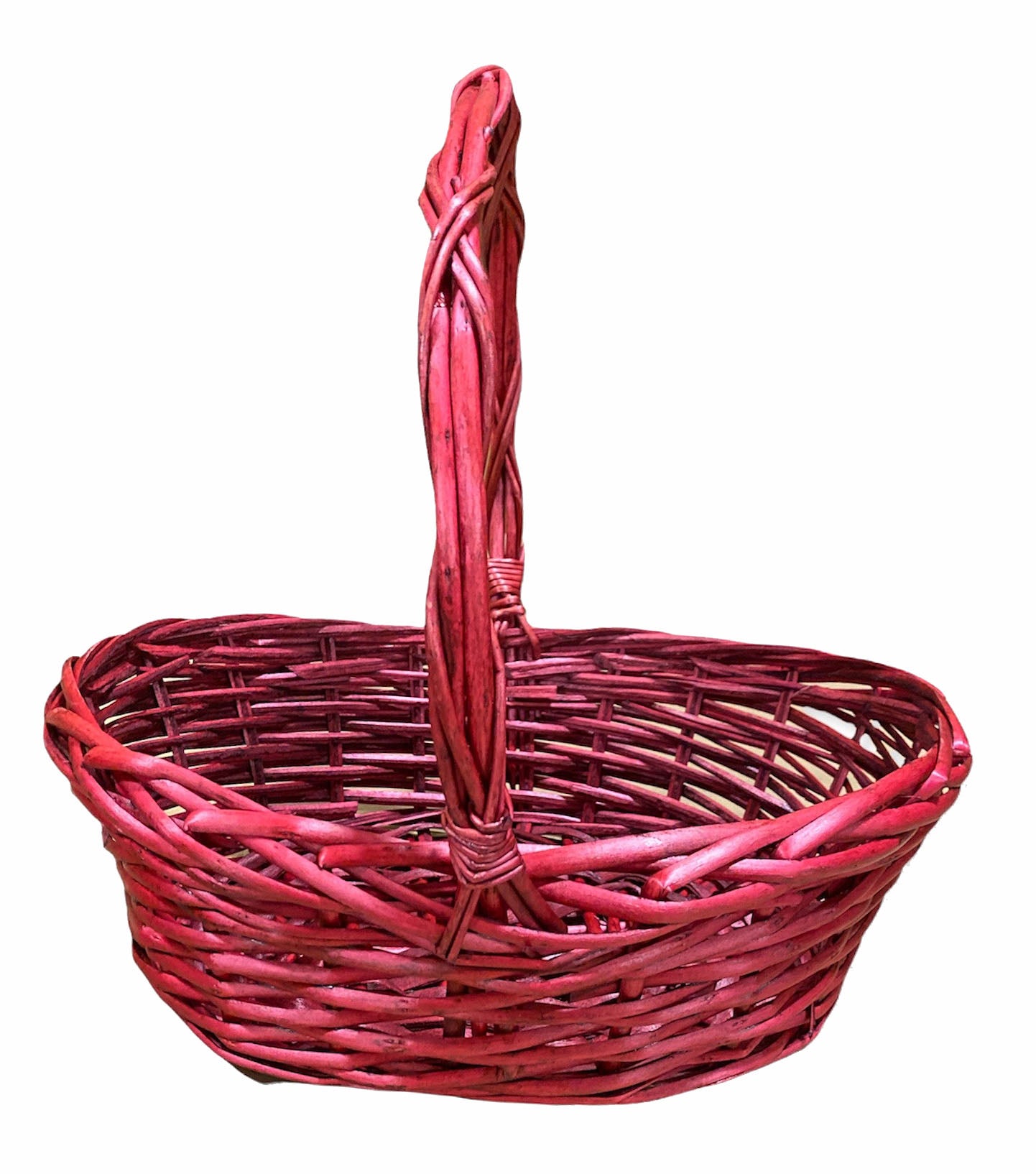 Cestas de mimbre ovaladas - Vino - Pequeño - 12 x 9 x 4,5 x 12 pulgadas
(Se adapta a una bolsa de celofán de 18 x 24)