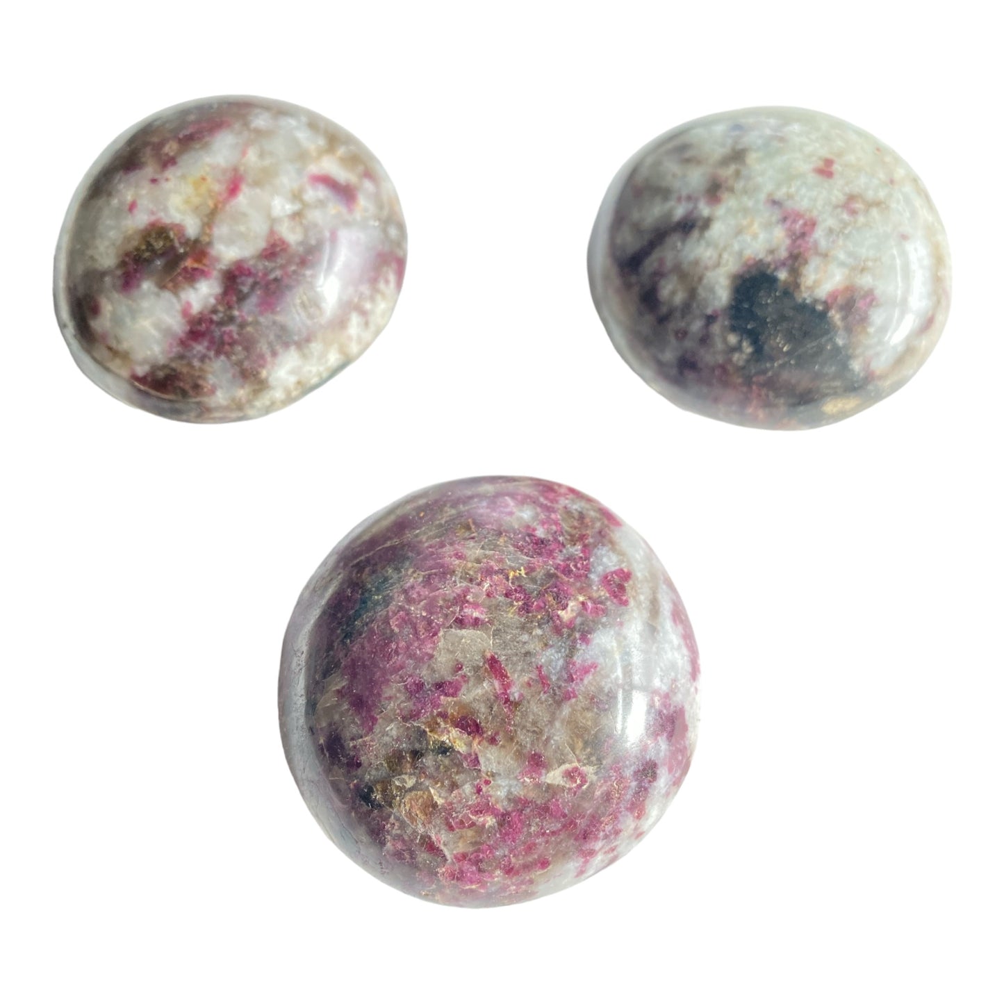 Turmalina rosa - 45 a 60 mm - Precio unitario - Piedras de palma pulidas - China - NEW124