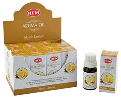 Aceite aromático Hem Mystic Lemon - Caja con 12 botellas