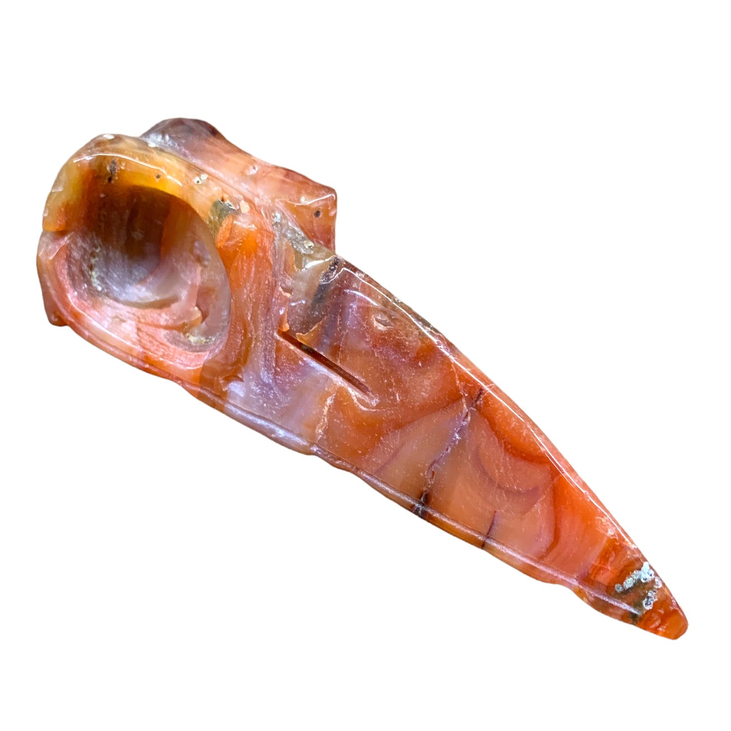 Calavera de cuervo - Cornalina - 115 mm - China - NEW722