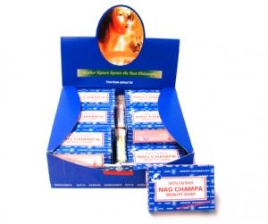 Jabón de belleza Satya Sai Baba Nag Champa, 75 gramos cada uno (12 barras por caja)