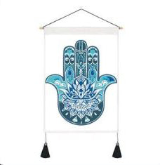 Chakra Tapestry Wall Hanger - 12.5 wide x 51 inch long - 32.5