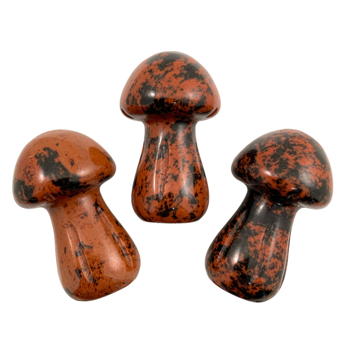 Hongos pequeños de obsidiana caoba - 35 mm - Precio unitario - China - NEW722