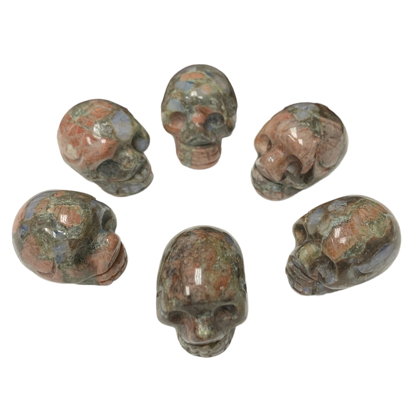 Skull Mini - RHYOLITE - LLANITE - QUE SERA - 30-35mm Grams - China - NEW722