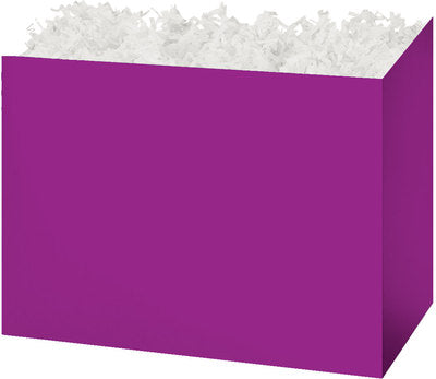 Caja de cesta sólida morada - Grande - 10 1/4 x 6 x 7 1/2 pulgadas de profundidad (pedido en paquetes de 6)