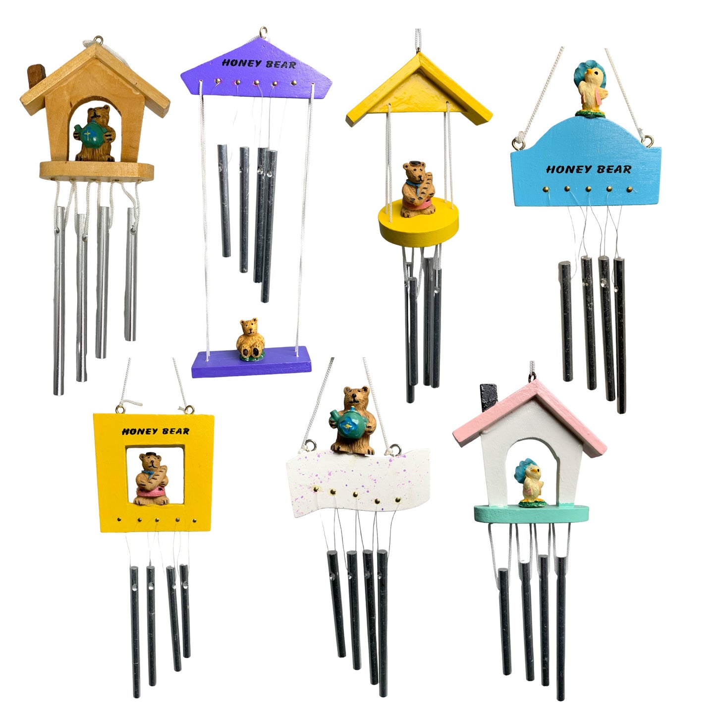 HONEY BEAR ASSORTED WIND CHIME - 102-107