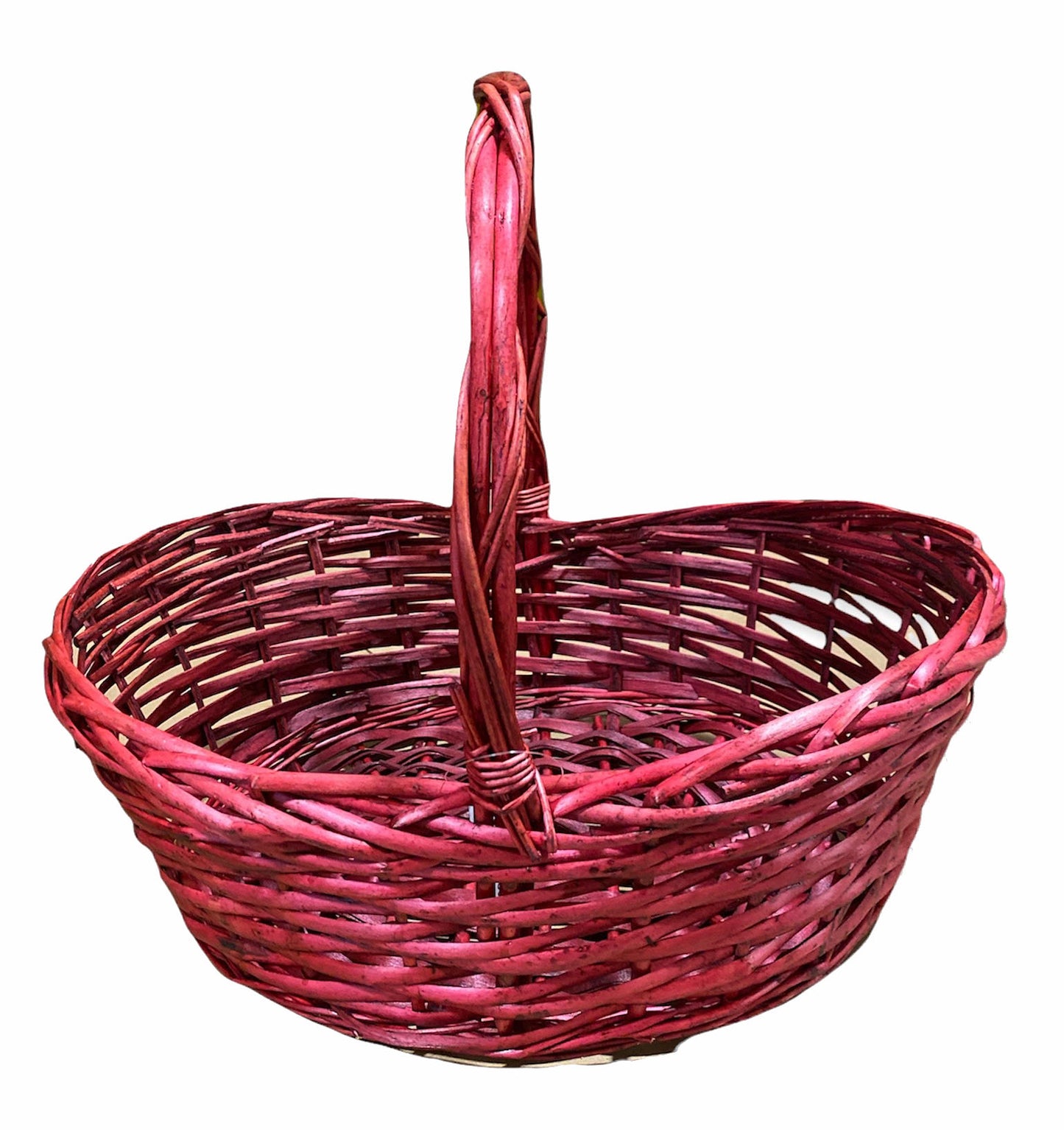 Oval Willow Baskets - Wine - XL - 20 x 14.5 x 6 x 18 inches - Pre-book for Fall delivery if out of stock by June