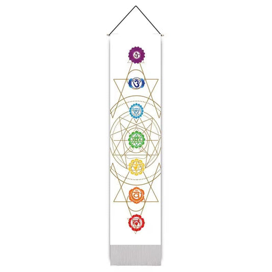 Tapiz de chakras para colgar en la pared - 32,5 x 130 cm - China - NEW922