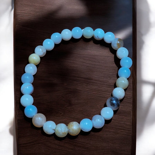 Amazonite Stretch Bracelet - 6mm Beads 7.5 inch - China - NEW125