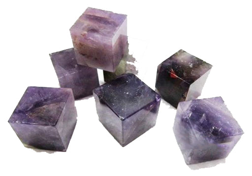 Amethyst Cubes Stones 25x25mm - 30 Grams - India