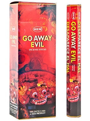 Hem Go Away Evil - 20 Incense Sticks per inner box (Box of 6 Packs) - NEW624