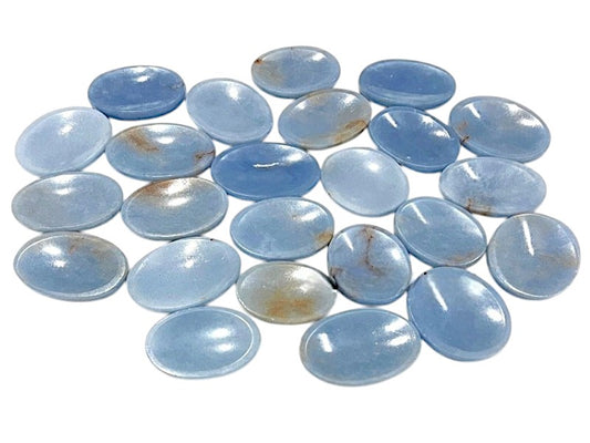 Angelite Worry Stones - 30-40mm Long - India - NEW225