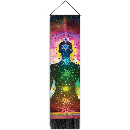 Tapiz de chakras para colgar en la pared - 32,5 x 130 cm - China - NEW922