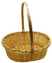 WILLOW OVAL BASKET NATURAL 22x19x7.87x22"