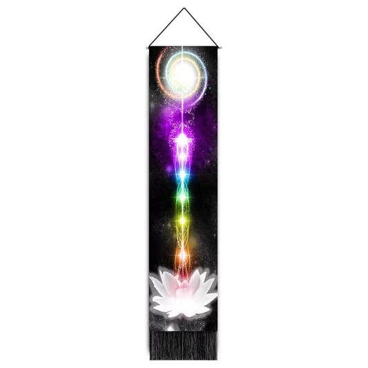 Tapiz de chakras para colgar en la pared - 32,5 x 130 cm - China - NEW922