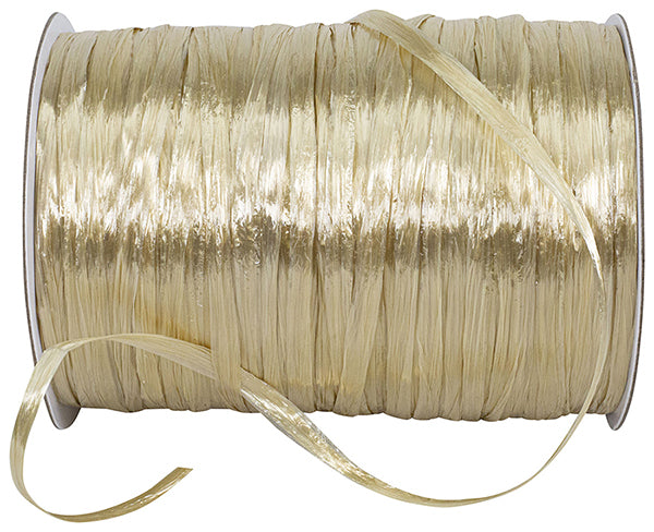 Rayan Raffie Pearlized Rayon Raffia - Oatmeal - 100 yards – BambooBlinds.ca