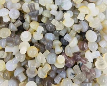 AGATE Mini Mushrooms - 19-20 mm - Price Each - China - NEW622