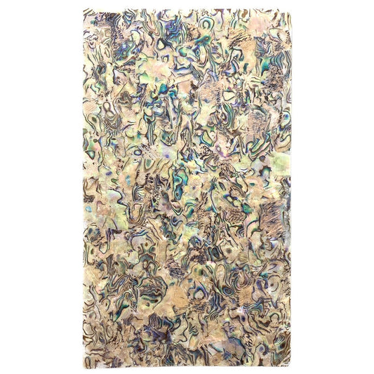 Natural Green ABALONE - LAMINATE SHEET - 9.5 x 5.5 inch - Some Flex - Lacquer to intense color - NEW424