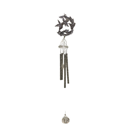 PEWTER MINI HUMMINGBIRD CHIME