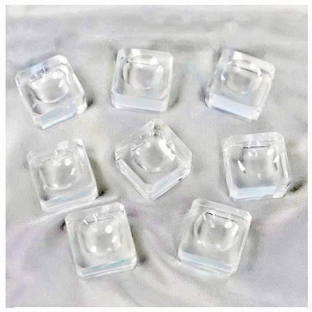 Clear Glass Square Stand - Small - 28mm x 38mm - NEW722