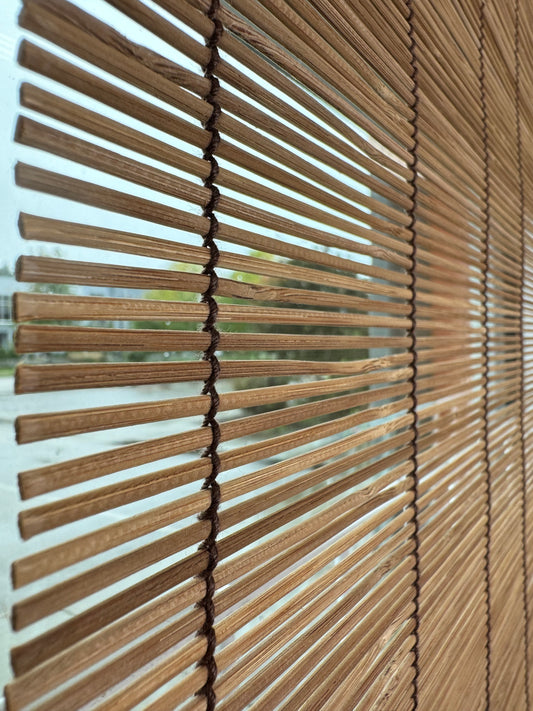 Tamika Brown Natural Bamboo Matchstick Blinds - (BL800B Series)