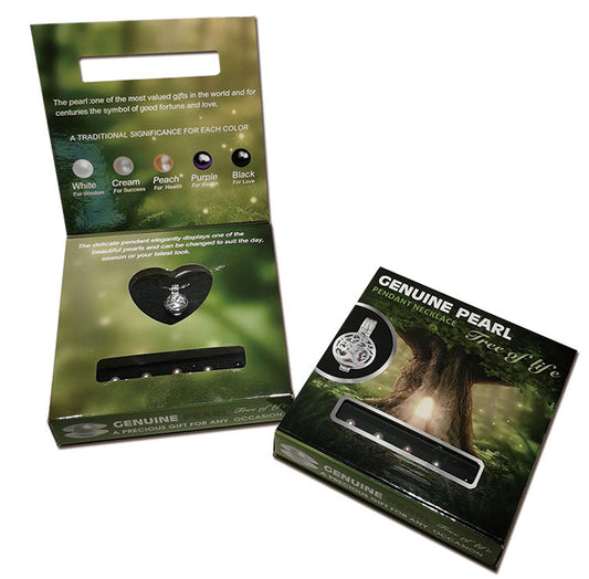 5 Pearl Set - Tree of Life Box with Tree of Life Pendant Necklace - NEW522