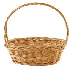 WILLOW OVAL BASKET NATURAL 17x12.5x6x19 HH