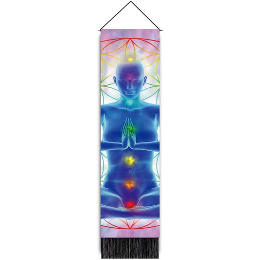 Tapiz de chakras para colgar en la pared - 32,5 x 130 cm - China - NEW922