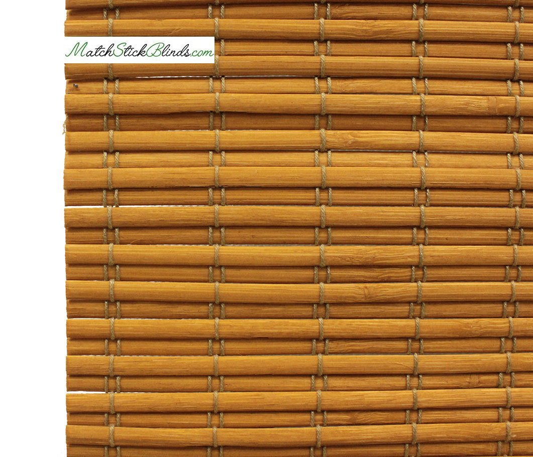 Honey Amber Slat Bamboo Blinds (BL100H Series)