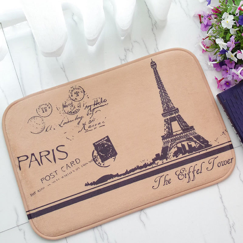 Paris Eiffel Tower Design Door Mat