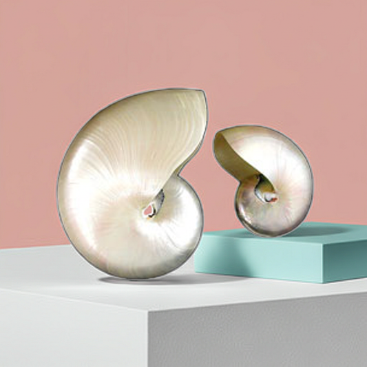 Pearlized Nautilus Shells - 4 - 5 inches