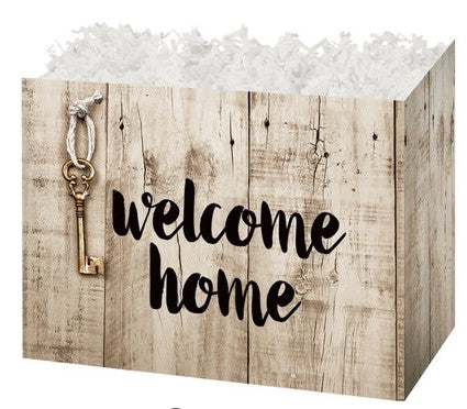 Cesta rústica de bienvenida a casa - Grande - 10 1/4 x 6 x 7 1/2 pulgadas de profundidad (pedido en paquetes de 6) - NEW322