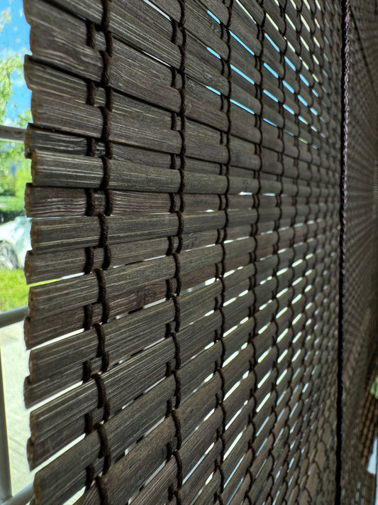 Choco Brown Slat Bamboo Blinds (BL100 Series)