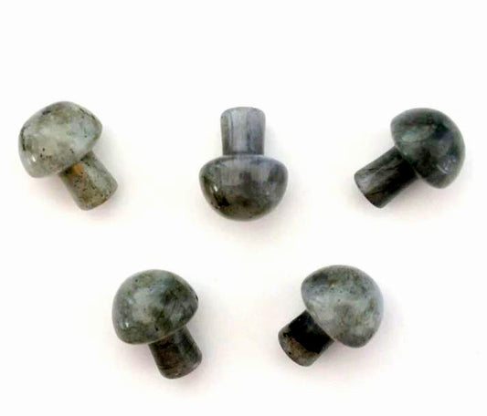 LABRADORITE Mini Mushrooms - 19-20 mm - Price Each - China - NEW622