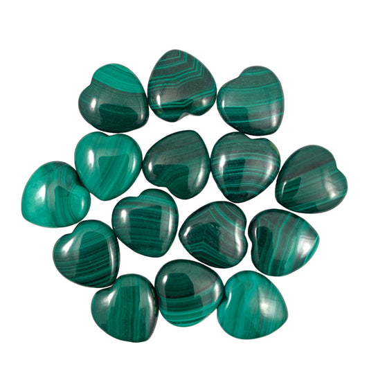 Malachite Heart Mini - 15mm - China - NEW123